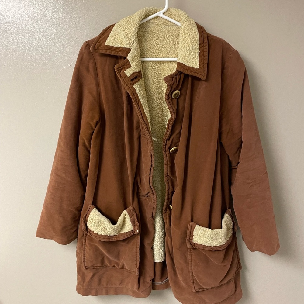 Brown Jacket with Cream Lining